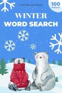 Winter Word Search Stocking Stuffers 1500 Words 4 Difficulty Levels Christmas Ac
