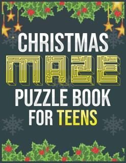 Stocking Stuffers for Teens Christmas Maze Puzzle Book for Boys and Girls