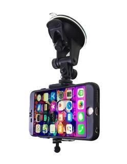 Car Phone Mount - Cell Phone Holder for Car Windshield Compatible with iPhone X 
