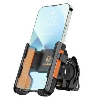 visnfa New Upgraded Bike Phone Mount Holder Two Connectors Quickly Lock and Rele