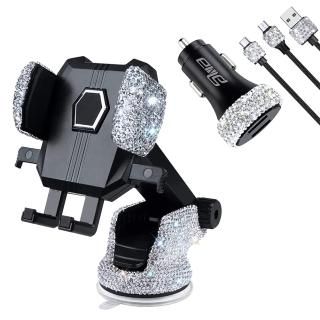 Universal Car Phone Mount Holder Dashboard Air Vent Windshield3 Pack Crystal Rhi