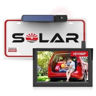 Solar Wireless Backup Camera for Car 1080P 3 Mins DIY Installation Foxpark Solar