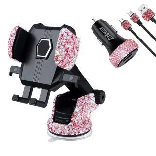 Universal Car Phone Mount Holder Dashboard Air Vent Windshield3 Pack Crystal Rhi