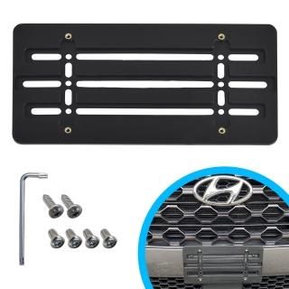 Front Bumper License Plate Bracket For HYUNDAI  Plate Holder Set w 6 Unique Scre