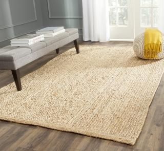 SAFAVIEH Natural Fiber Collection 10' x 14' Natural NF461A Handmade Premium Jute