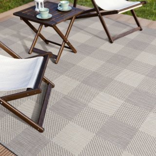 CAMILSON Buffalo Plaid Outdoor Rug  Check Area Rugs for Indoor and Outdoor Patio