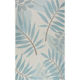 nuLOOM Rylie Contemporary Outdoor Rug 5' 3 x 7' 6 Turquoise