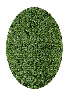 Heavy Duty Artificial Grass Turf Indoor?Outdoor Green Grass Color 8'X10' Oval - 