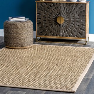 nuLOOM Spero Seagrass Solid Outdoor Rug 8' x 10' Natural