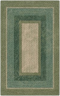 Brumlow Mills Muted Braided Print Home Indoor Area Rug for Living Room Decor Din