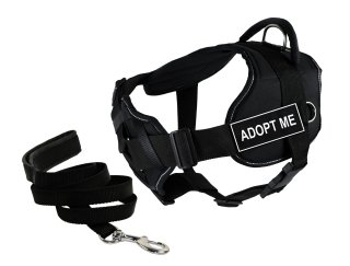 Dean & Tyler's DT Fun Chest Support ADOPT ME Harness with Reflective Trim Large 