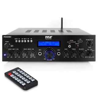 Wireless Bluetooth Power Amplifier System - 200W Dual Channel Sound Audio Stereo