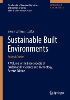 Sustainable Built Environments Encyclopedia of Sustainability Science and Techno