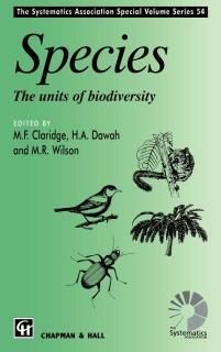 Species The Systematics Association Special Volume Series 54