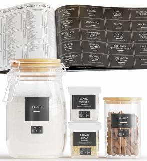 Neatsure 284 Pantry Labels with 112 Expiration Date Labels for Food Containers P