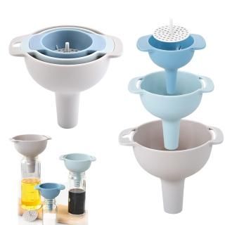 Kitchen Funnels for Filling Bottles 4 in 1 Small/Medium/Large Funnel Set Food Gr