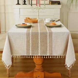Laolitou Rustic Tablecloth Cotton Linen Waterproof Tablecloths Washable Table Cl