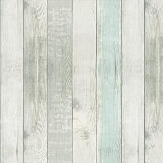 Self Adhesive Rustic Blue Wood Shiplap Contact Paper Shelf Liner for Kitchen Cab