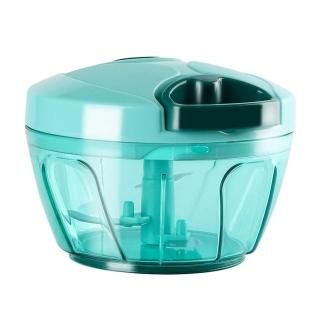 Blue - Mini Manual Food Processor Vegetable Chopper Mixer Blender for Garlic Oni