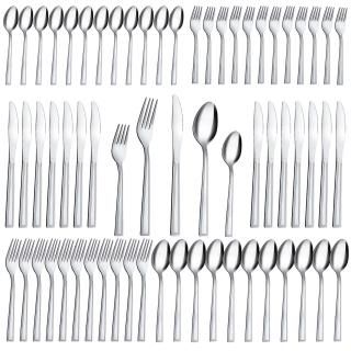 Silverware Set Hunnycook 60-piece Silverware Set for 12 Stainless Steel Flatware