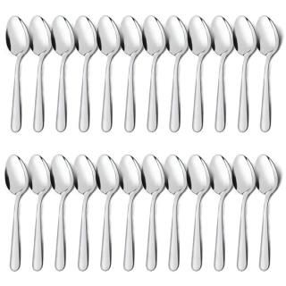 24-Piece Dinner Spoons Set 6.7 inch Unokit Stainless Steel Spoons silverware Des