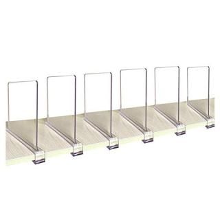 Acrylic Shelf Divider Wood Shelf DividersClear Closet Shelf Separators Clothing 