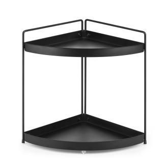 2 Tier Corner Shelf Rack Kitchen Counter Cabinet Bathroom Organizer Makeup Cosme