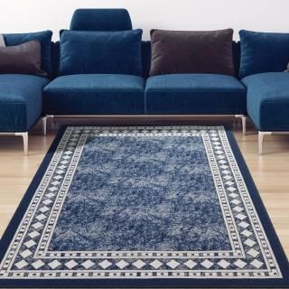Antep Rugs Alfombras Modern Bordered 5x7 Non-Skid Non-Slip Low Profile Pile Rubb