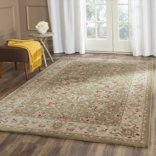 SAFAVIEH Antiquity Collection 8'3 x 11' Sage AT21D Handmade Traditional Oriental