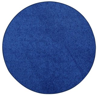 Furnish my Place Modern Plush Solid Color Rug - Neon Blue 10' Round Pet and Kids
