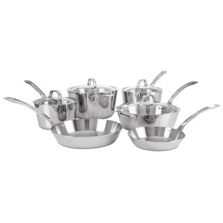 Viking Culinary Contemporary 3-Ply Stainless Steel 10 Piece Cookware Set by Viki