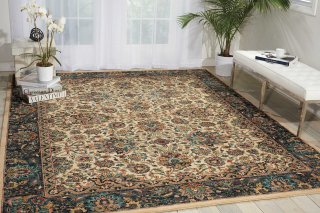 Nourison 2020 Persian Ivory 6'6 x 9'5 Area Rug Easy Cleaning Non Shedding Bed Ro