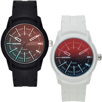 【ペアウォッチ】正規品 DIESEL ディーゼル ARMBAR アームバー時計 メンズ レディース DZ1818 DZ1819 シリコン ブラック ホワイト