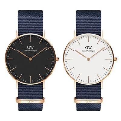 正規品 Danielwellington ダニエルウェリントンclassic Bayswater ペアウォッチ メンズ レディース Dw Dw ネイビー ナイロン