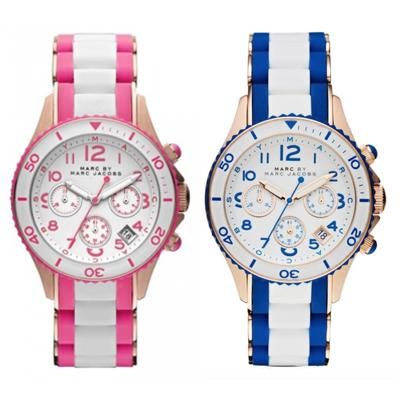 正規品 Marc By Marc Jacobs マークバイマークジェイコブス Rock40 ロック40 時計 ペア メンズ レディース Mbm2593 Mbm2594 ピンク ブルー