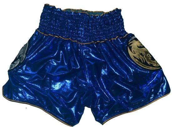 PHENOM MUAYTHAI フェノム ムエタイトランクス#007 ブルー ラメ