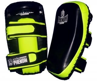 PHENOM フェノム軽量湾曲キックミット 増そ PHFM5 黒×イエロー PHENOM フェノム軽量湾曲キックミット 増そ PHFM5 黒×イエロー