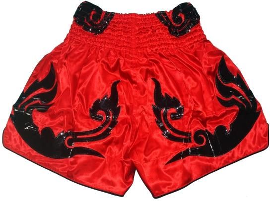 PHENOM MUAYTHAI フェノム ムエタイトランクス#021 赤×黒 キック