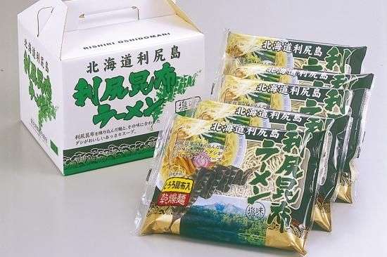 利尻昆布ラーメン 5食入り - 礼文島のうに昆布店 花れぶん