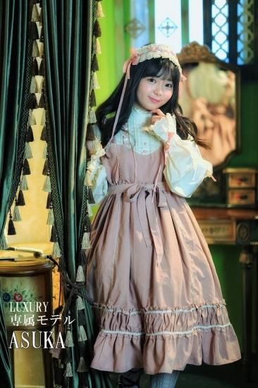 即納 現品限り ロリータファッション ジャンパスカート ロリィタ バックリボンジャンスカ シンプル 甘ロリ フリル ハイウエスト リボン ピンク ワインレッド ブラック ロリータゴスロリ専門通販ショップluxury ラグジュアリー 安い価格で可愛いロリータワンピースを