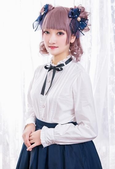 ロリータ Chess Story ブランド 制服風ブラウス リボン フリル 甘ロリ ゴスロリ タック ホワイト 長袖 Loli0078 ロリィタ ゴスロリ 和ロリ 華ロリ専門通販ショップluxury ラグジュアリー 安い価格で可愛いこだわりのロリータワンピースを取り揃えています
