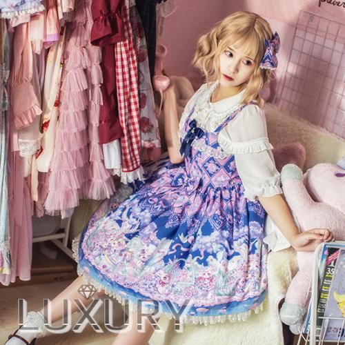 即納あり ロリータファッション ロリータ ブランド Milu Forest イースターラビット ジャンパースカート ジャンスカのみ Jsk リボン 甘ロリ ロリータゴスロリ専門通販ショップluxury ラグジュアリー 安い価格で可愛いロリータワンピースを取り揃えています