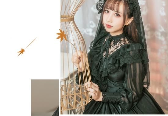 即納 現品限り】 ロリータファッション ホワイトブラック 花嫁