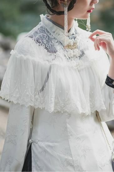 ロリータ Chessstory ブランド 華ロリ レースケープ 中華風ロリータ チャイナ服 アジアン Op ケープのみ Qilolita ロリータゴスロリ専門通販ショップluxury ラグジュアリー 安い価格で可愛いロリータワンピースを取り揃えています
