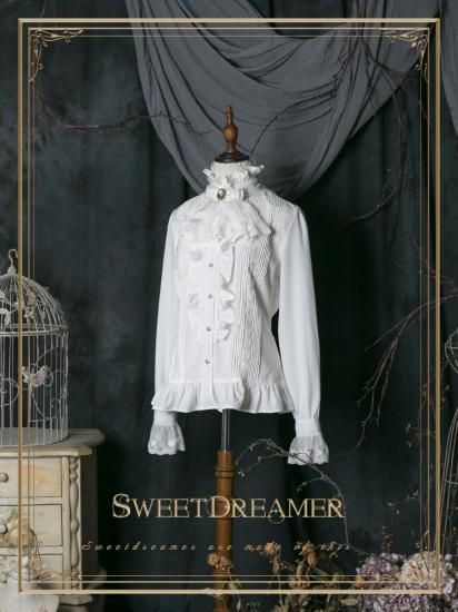 ロリータ Sweet Dreamer Vintage フリル立ち襟ブラウス ブラウスのみ 長袖 ゴスロリ 王子系 黒ロリ クラロリ ロリータゴスロリ専門通販ショップluxury ラグジュアリー 安い価格で可愛いロリータワンピースを取り揃えています ロリータ Sweet Dreamer Vintage フリル立ち襟ブラウス ブラウスのみ 長袖 ゴスロリ 王子系 黒ロリ クラロリ ロリータゴスロリ専門通販ショップluxury ラグジュアリー 安い価格で可愛いロリータワンピースを取り揃えています