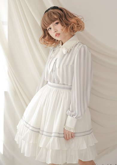 Dolly Delly Stripe&Stripe ブラウス 長袖 レディース ロリータ