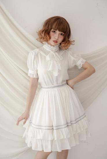 BABY ブラウス　白　甘ロリ　ロリィタ 楽天市場】ロリータ ブラウス 半袖 夏 lolita ロリィタ 甘ロリ