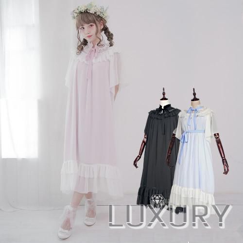 Dolly Delly ふんわりカラー フリルワンピ 半袖 シースルー ワンピース リボン付き 透け フリル 春夏 レディース ロリータ 甘ロリ ロリータゴスロリ専門通販ショップluxury ラグジュアリー 安い価格で可愛いロリータワンピースを取り揃えています Dolly Delly ふんわりカラー フリルワンピ 半袖 シースルー ワンピース リボン付き 透け フリル 春夏 レディース ロリータ 甘ロリ ロリータゴスロリ専門通販ショップluxury ラグジュアリー 安い価格で可愛いロリータワンピースを取り揃えています