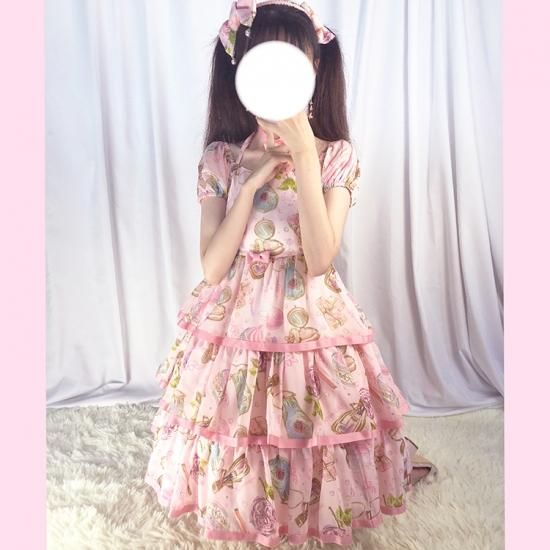 LO1123 lolita オリジナル 洋服 ロリータ ワンピースコメントお待ちしております