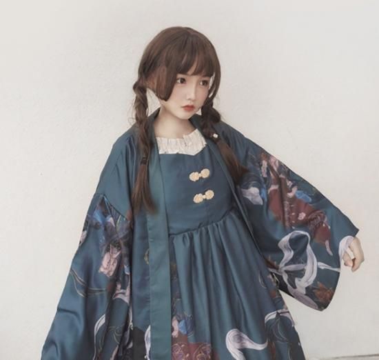 即納有り ロリータファッション qilolita 妖猫 羽織 薄手コート オーバー 華ロリ アジアン 中華ロリータ 妖艶 レース 着物風 ロリィタ loli1586 ロリータゴスロリ専門通販ショップluxury ラグジュアリー 安い価格で可愛いロリータワンピースを取り揃えています
